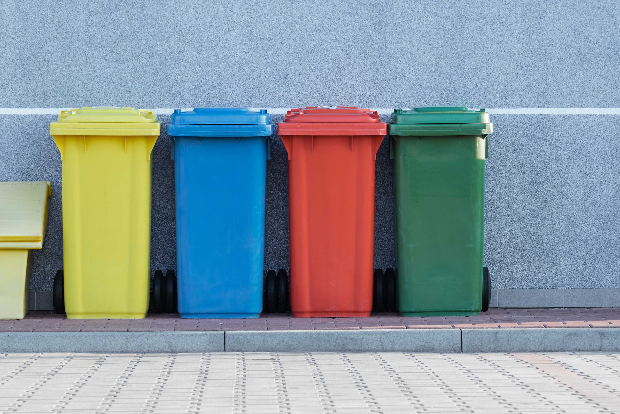 Colored Plastic Garbage cans