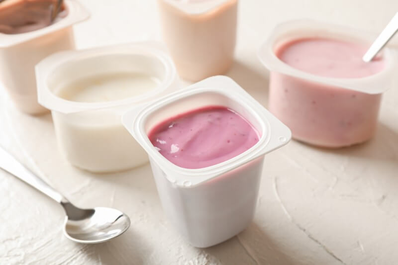 high impact polystyrene yogurt container